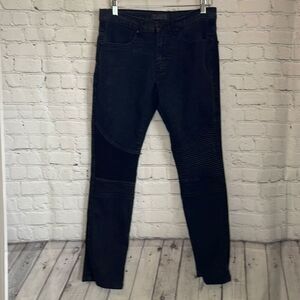 Steve's Jeans Mens Black Moto style Jeans size 30x30